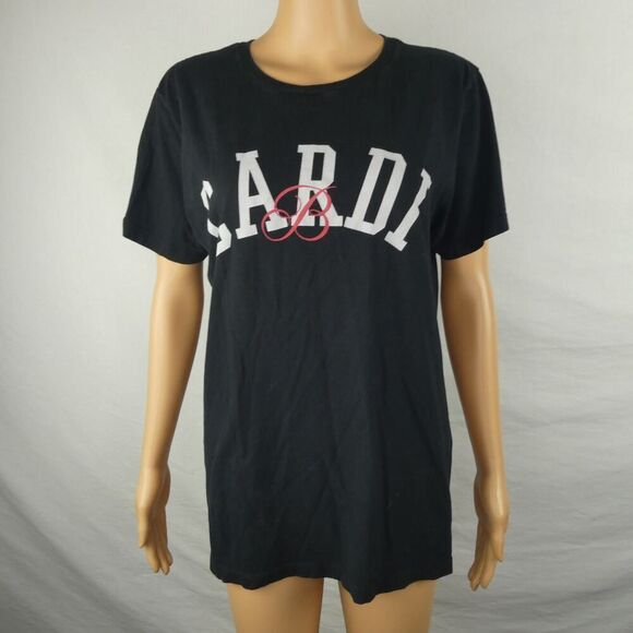 Cardi B Rapper Rap NYC New York City Music Graphic T Shirt Tee Black Medium - Picture 2 of 6